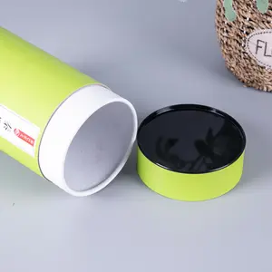 高品質の生分解性スキンケア紙管サークル缶紙箱ティーペーパーチューブ包装