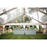 Carpa 10x20 con Techo Blanco y Lona Transparente, Toldo 20x40, Carpa para Fiestas 5x10, Estructura de Acero y PVC 14x14 con Paredes, Carpa Plegable Profesional 8x10m