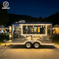 Usa Vente Chariot de Nourriture Mobile en Acier Inoxydable Camion de Nourriture OEM pour Assaisonnement Plante Fruits Matière Première Chariot de Café Européen