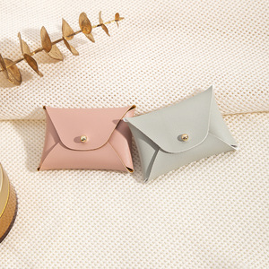 Pouch Jewelry Storage Bag 7x5cm <b>Envelope</b> Shape Leather Ring Packaging <b>Gift</b> <b>Box</b> - Product Image 3