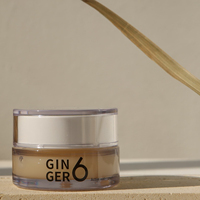 Vegan GINGER6 Crème Visage Quotidienne avec Peptides d'Eau de Gingembre et Niacinamide pour Éclaircir la Peau et Réparer l'Hydratation