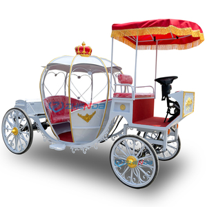 Princess Wedding Pumpkin Carriage Electric 6-Person Solid Rubber Tires Customized Color Victorian Sightseeing Carriage China - Product Image 4