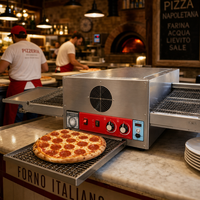 Commerciële elektrische maïspizzaoven, machine met hoge efficiëntie, digitale besturing, automatische vloerband, bakkerijapparatuur