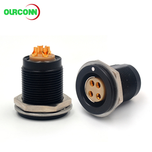 Connecteur circulaire OEM série F <span class=keywords><strong>OGN</strong></span>, prise femelle, montage arrière fixe, compatible avec Fische, pour l'aérospatiale et l'industrie - Product Image 1