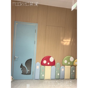 Porte intérieure en MDF de style moderne pour école américaine, anti-pincement, avec sac souple en forme de <span class=keywords><strong>dessin</strong></span> <span class=keywords><strong>animé</strong></span>, en bois - Product Image 2