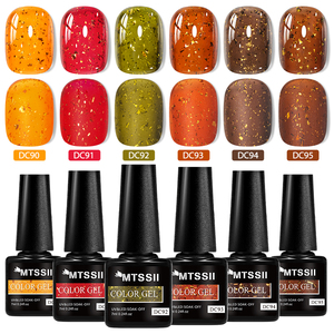 MTSSII-Vernis à Ongles Gel Ambré Brillant, Gel de Vernis à Ongles en Cristal, <span class=keywords><strong>Marron</strong></span>, Vert, <span class=keywords><strong>Automne</strong></span>, 6 Couleurs, UV, LED, <span class=keywords><strong>Art</strong></span> de Manucure - Product Image 6