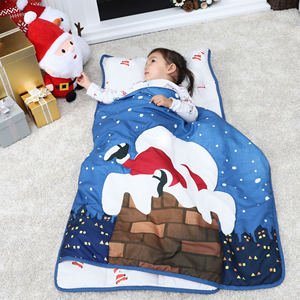 Tapis de sieste à enrouler pour enfants d'âge préscolaire Sac de couchage doux pour garçons filles Maternelle Garderie Sleepover - Product Image 1