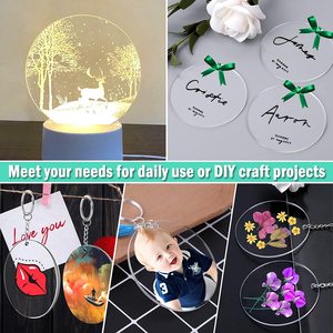 Trong Suốt <span class=keywords><strong>Acrylic</strong></span> Vòng Tròn Nhựa Đĩa <span class=keywords><strong>Acrylic</strong></span> Tấm Trống <span class=keywords><strong>Acrylic</strong></span> Trang Trí Giáng Sinh Cho Dự Án Nghệ Thuật Vẽ Tranh DIY Craft - Product Image 6