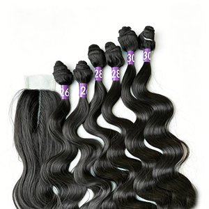 Adorable Shine - Extensiones de Cabello Sintético para Trenzas <span class=keywords><strong>con</strong></span> Cierre, Ondulado, Sin Enredos, Fibra Futura, para <span class=keywords><strong>Mujeres</strong></span> Negras - Product Image 4