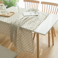 Nappe de table élégante en dentelle florale plastique brodée, tissée, résistante à l'huile, style européen, 100x160CM, pour cuisine