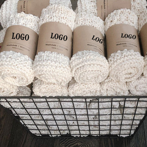 Y-Z fibres naturelles <span class=keywords><strong>crochet</strong></span> à la <span class=keywords><strong>main</strong></span> végétalien torchon gant de toilette ensemble écologique recyclé coton tricoté torchon serviettes - Product Image 1