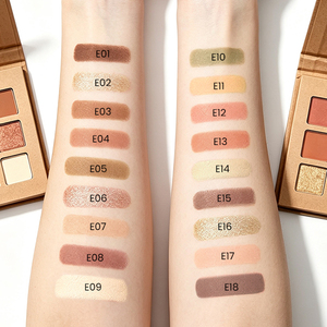 Palette <span class=keywords><strong>Ombretti</strong></span> 9 Colori Vegana con Finitura Glitterata, Ombretto in Polvere Cruelty-Free per il Trucco Quotidiano - Product Image 5