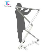 TianLang Sans Cadre Edge Lit Sans Outil SEG Double Face Logo Personnalisé LED Tension Tissu Boîte à Lumière Cadre Pour La Publicité