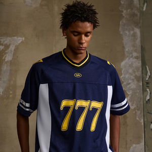 25/26 Original personalizado americano malla <span class=keywords><strong>de</strong></span> gran tamaño Vintage fútbol baloncesto Hockey béisbol carreras FÚTBOL Camisetas Jersey - Product Image 4