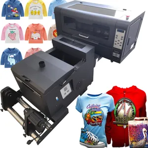 All In One Dtf Printer A3 30Cm Direct To Pet Film Printer Xp600 Double Head Color T-Shirt Dtf Printing Machine