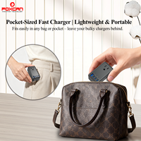 FOXCAN PD35W Super Mini 3AC-Steckdosen Schnellladender Universal-Reiseadapter mit 1 USB-A & 3 USB-C Anschlüssen