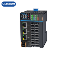 Unidad PLC Personalizable de 3 Puertos, 16 Entradas Digitales, 16 Salidas PNP, Controlador Programable de 32 E/S para Sistemas de Red de Máquinas
