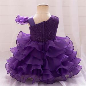 Nuevas llegadas primavera-verano: Vestido <span class=keywords><strong>de</strong></span> princesa <span class=keywords><strong>para</strong></span> niñas, <span class=keywords><strong>de</strong></span> satén con crochet, formal, con estampado floral, hasta la rodilla, <span class=keywords><strong>de</strong></span> alta gama, elegante, <span class=keywords><strong>para</strong></span> piano. - Product Image 6