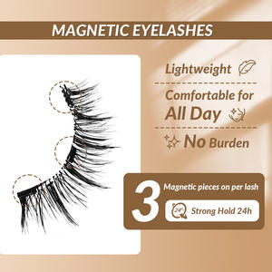 Vente directe d'usine, <span class=keywords><strong>cils</strong></span> magnétiques naturels réutilisables sans colle, portables, tout-en-un, pour débutants - Product Image 3