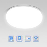 Plafonnier LED moderne, ultra-mince et étanche, design d'intérieur simple, OVNI 40W 60W 100W 200W Plafonnier solaire LED