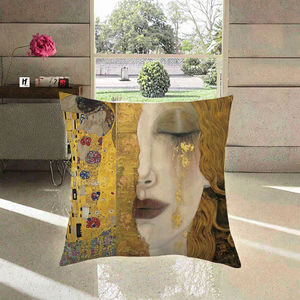 Funda de Cojín Cuadrada Personalizada al por Mayor, Estilo Arte de Tribus Primitivas Egipcias, Lino para Decoración del Hogar, Bodas, Sofás, Hoteles y Hospitales - Product Image 2