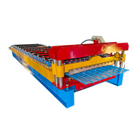Machine de formage de rouleaux de tôles métalliques colorées ZhongChao pour tuiles de toiture et panneaux muraux, contrôle PLC Delta, largeur d'alimentation 1200 mm, moteur et pompe