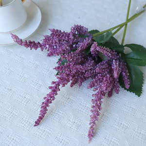 Flor Artificial Ruilisi, Tallo Único, Cola de Rata, Seda Blanca y Verde, Decoración para Bodas y Hogar, Accesorio de Fotografía - Product Image 3