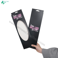 Boîtes d'emballage pliantes en papier de luxe pour accessoires capillaires avec logo personnalisé, pour durags, foulards et bonnets en satin
