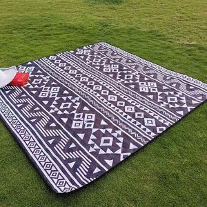 Wholesale Custom Print Outdoor Large Foldable Pocket Portable Handle Sand Free Proof Waterproof <b>Camping</b> Beach <b>Blanket</b> Picnic Mat - Product Image 2