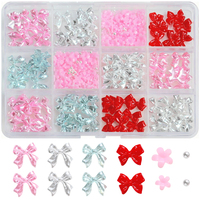 12 Grilles de Breloques 3D pour Ongles : Nœuds Papillon, Rubans, Fleurs, Perles – Bijoux d'Ongles de Luxe, Fournitures de Manucure DIY, Décorations pour Ongles