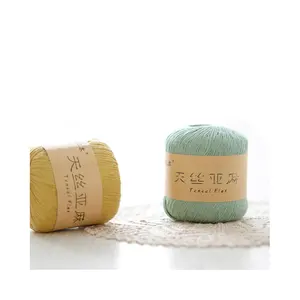 50g240m Tencel Linen Spring/Summer Thread Cotton Yarn Handmade Crochet Garment Threads