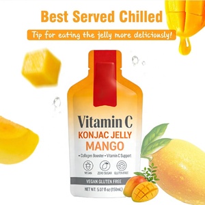 Gelatina di Konjac OEM al Mango e Vitamina C: Energizzante, Stimolante del Collagene, Supporto alla Vitamina C, Favorisce la Salute Intestinale, Aumenta la Sazietà per Adulti - Product Image 3
