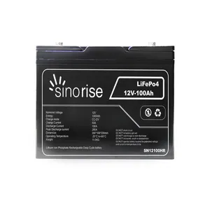 LiFePO4电池12V 24v锂离子50Ah 100Ah 150Ah 200Ah深循环寿命电池
