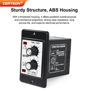 Relais temporisé cyclique <span class=keywords><strong>ATDV</strong></span> Y à double temporisation réglable de 3 secondes à 60 minutes AC220V Relais temporisé - Product Image 4