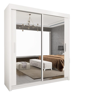 Armadio Moderno Autoportante con 2 e 3 Ante Scorrevoli a <span class=keywords><strong>Specchio</strong></span>, Costruzione in MDF per Camere da Letto - Trattamento Superficiale Opaco - Product Image 1