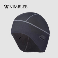 Gorro de Invierno para Ciclismo, Impermeable, de Forro Polar, con Gorro Interior Cálido, Impresión Digital