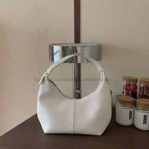 Women's Versatile <b>Handbag</b> Shoulder Bag Korean Simple Dumpling Style <b>Small</b> Size Soft Handle Zipper Cross-Border New PU Tanjing - Product Image 6