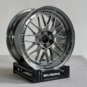 Juego de 2 Ruedas Forjadas Bku 5x130 para Porsche <span class=keywords><strong>911</strong></span> <span class=keywords><strong>964</strong></span> 991 992 Turbo GT3 <span class=keywords><strong>GT2</strong></span> RS 997, Llantas de Aleación Cromadas de 18, 19 y 20 Pulgadas - Product Image 1