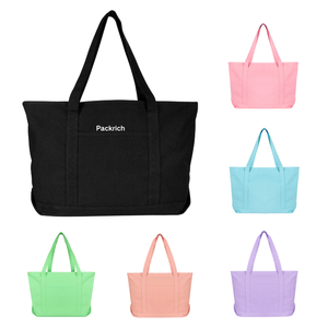 オリジナルロゴ入りキャンバスショルダーバッグ | 高級メッセンジャーバッグ | 印刷対応プレイントートバッグ | レディース向け卸売 | カスタマイズ可能 - Product Image 2