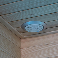 Harga pabrik kustom dalam ruangan 2 orang sauna ruang uap kayu solid hemlock inframerah jauh ruang sauna