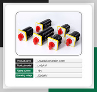 Interruptor de Transferencia LW5D, Interruptor de Cambio de Corriente Continua, Interruptor Rotatorio de 4 Posiciones, Interruptor de Leva Rotatorio para Montaje en Panel