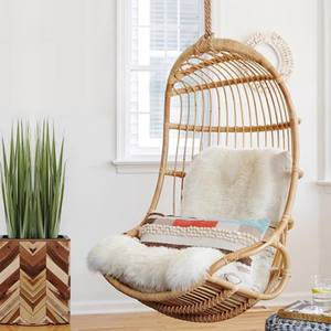 <span class=keywords><strong>Silla</strong></span> <span class=keywords><strong>Colgante</strong></span> de Ratán para Interiores/Exteriores, Diseño de Nido de Pájaro, Columpio de Patio para Relajarse - Product Image 4