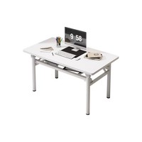 Bureau d'écriture modulaire pliable en métal robuste et extensible avec fixation murale pour bureau à domicile moderne