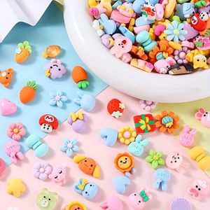 จี้เรซิ่นรูปดอกไม้ กระต่าย หัวใจ สำหรับงาน DIY เครื่องประดับ จี้ติดกาวครีม กิ๊บติดผม รองเท้า วัสดุทำมือ จี้เรซิ่นขายส่ง - Product Image 5