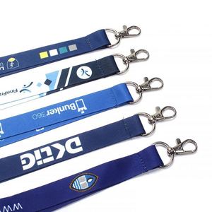 Custom Printed Polyester Personalized Breakaway Thermal Transfer Printing Hook Keychain Lanyards with Logo - Product Image 4