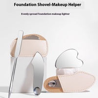 Spatule de Maquillage DIY en Acier Inoxydable pour Masque Facial, Crème Contour des Yeux, Correcteur et Poudre Non-Comestible