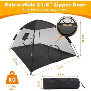Premium Tenda Portatile per Animali da Campeggio Esterno Parasole per Gatto Interni Custodie per Gattini Cavie Piccoli Animali da Viaggio - Product Image 5