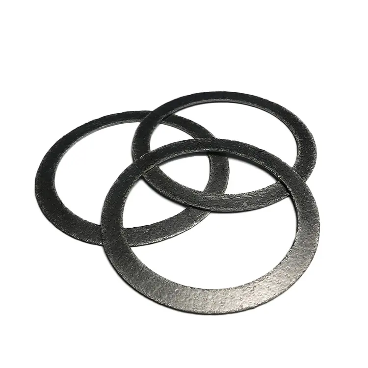 Round reinforced graphite gasket sheet for sight glass