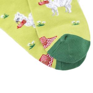Chaussettes en coton alpaga puzzle hérisson personnalisé à pois de fabricant chinois - Product Image 5