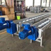 Prix usine Nouveau Convoyeur à vis hélicoïdal incliné professionnel en acier sur mesure pour le manutention du maïs Minsong Électrique 200 kW 380 V Garantie 1 an